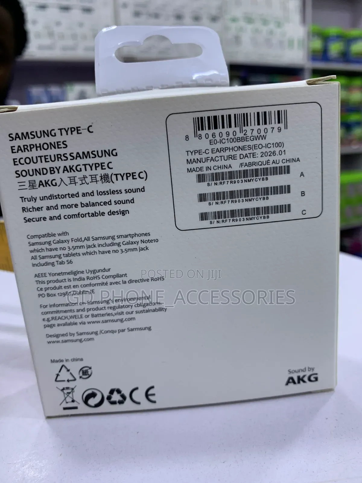 Original Samsung AKG Type-C Wired in-Ear Earphones With Mic
