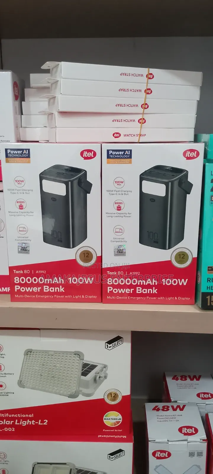 Itel 80000mAh 100W Fast Charging Multi-Functional Powerbank Laptop
