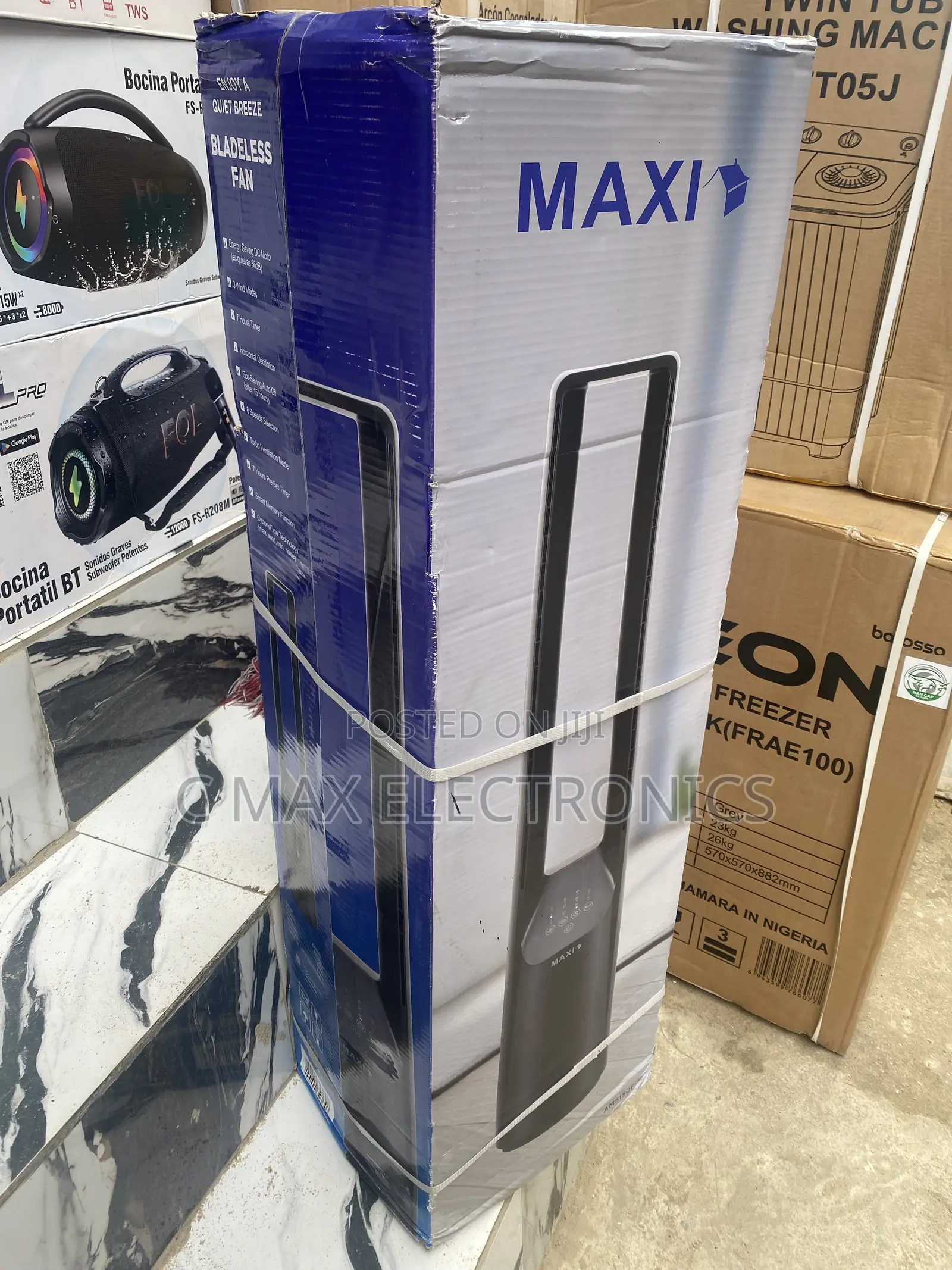MAXI Portable Tower Fan Description: