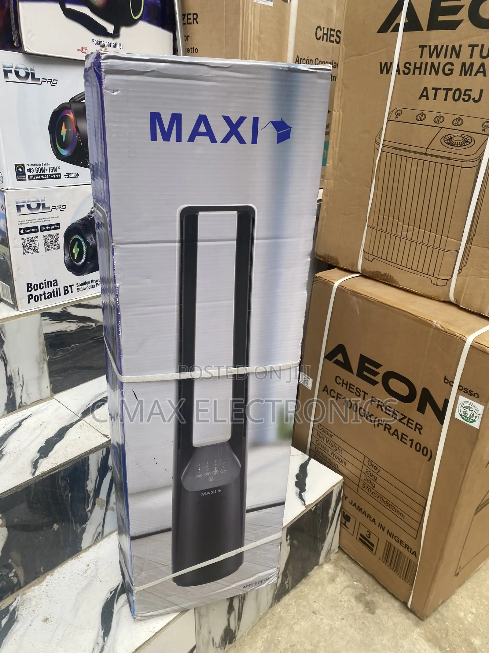 MAXI Portable Tower Fan Description: