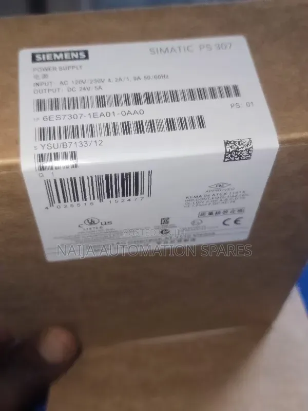 Siemens | 6es7307-1ea001-0aa0 | Simatic PS-307 Power Supply Module