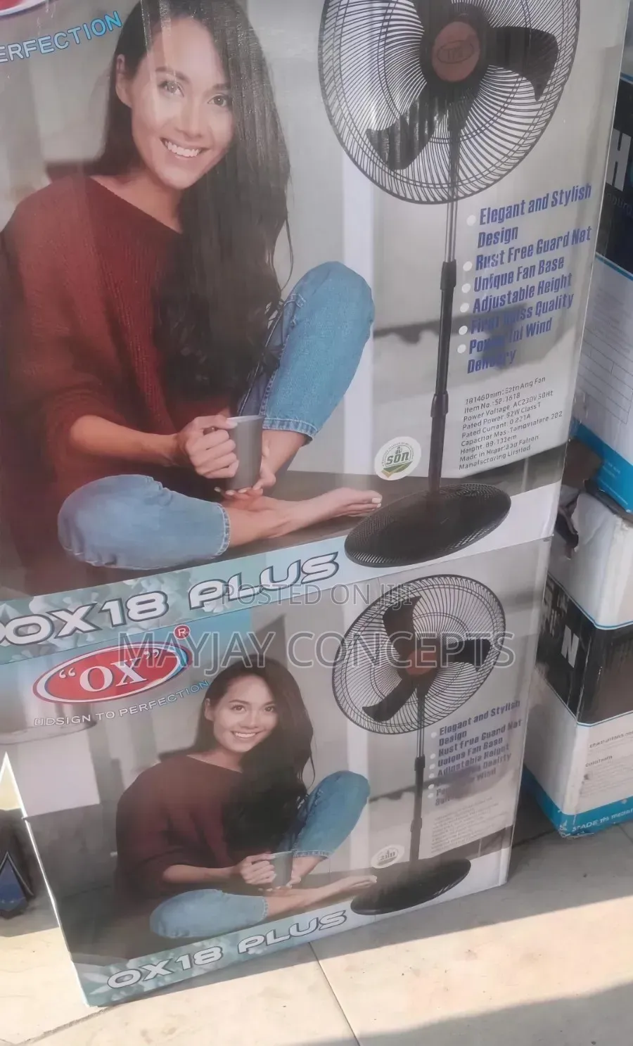 Ox 18-Inch Plus Standing Fan-Pure Copper Coil