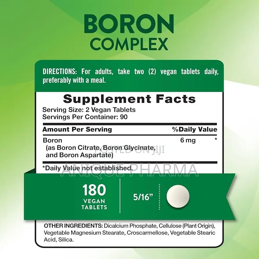Triple Action Boron Complex 6mg X 180 Tablets