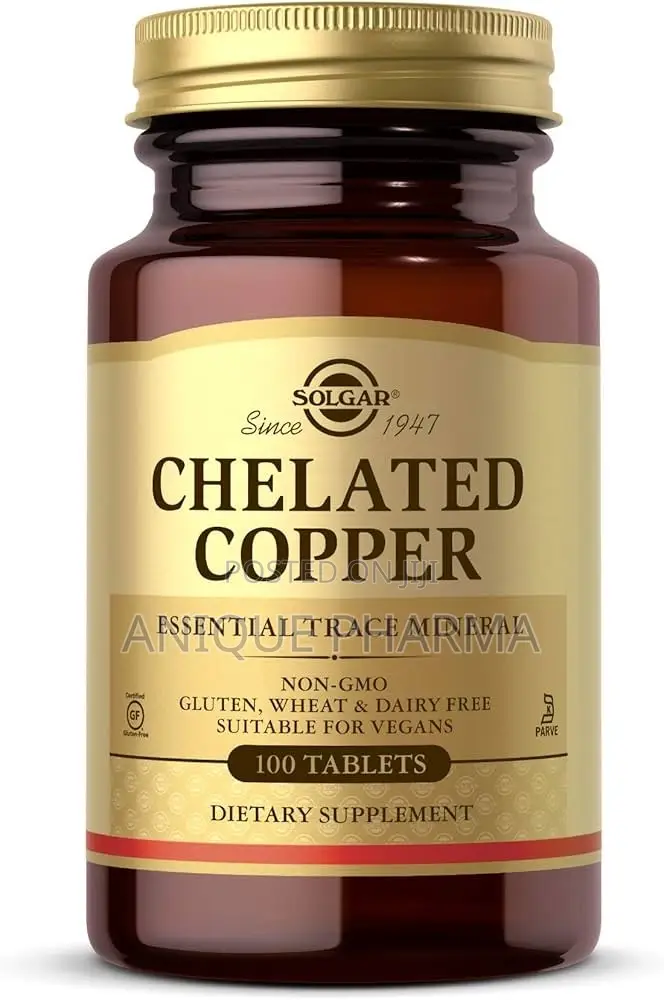 Chelated Copper Supplements – Essential Trace Mineral X 100