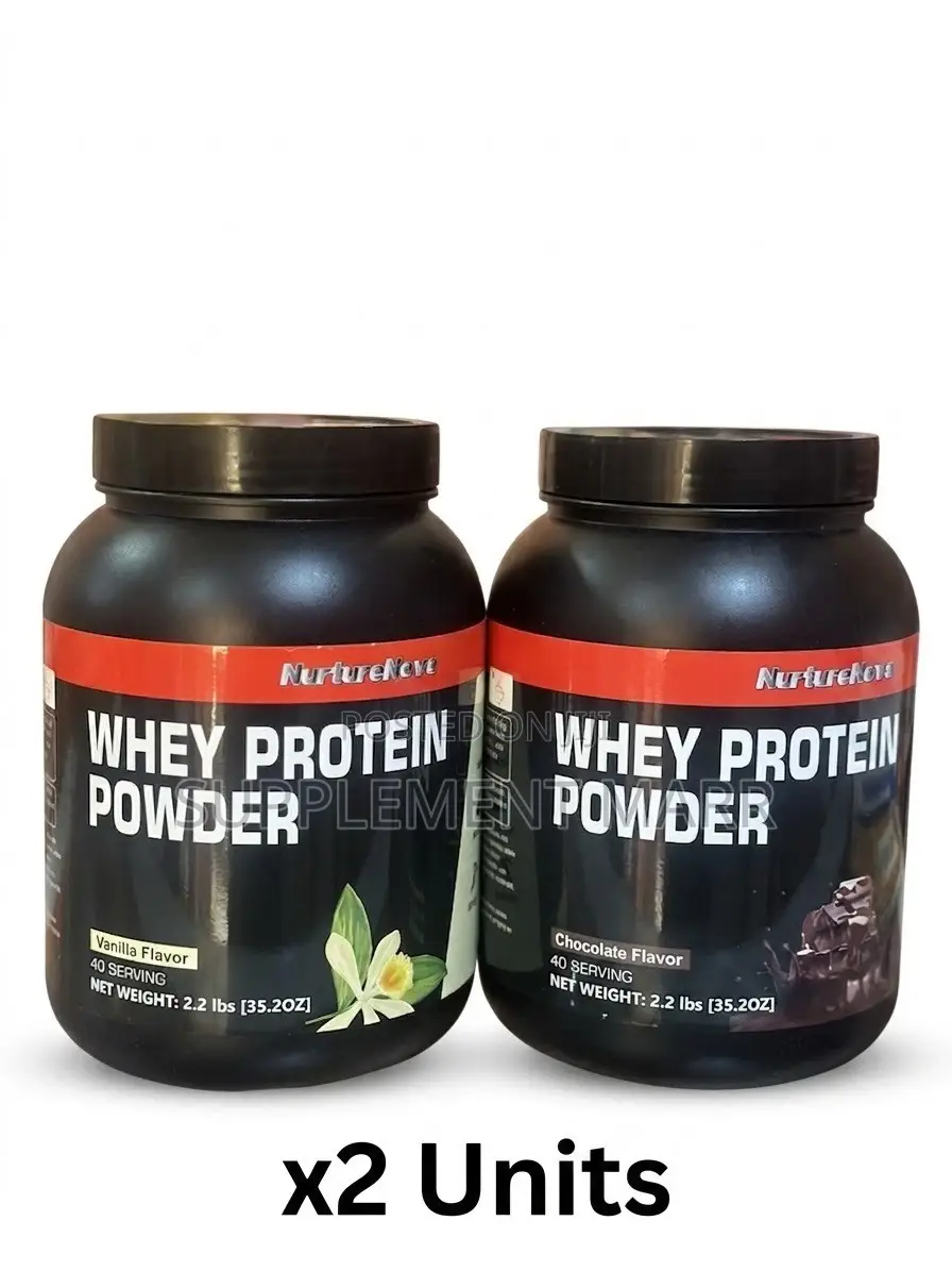 Whey Protein Powder 1kg – Vanilla Chocolate Flavor (Pack of 2)