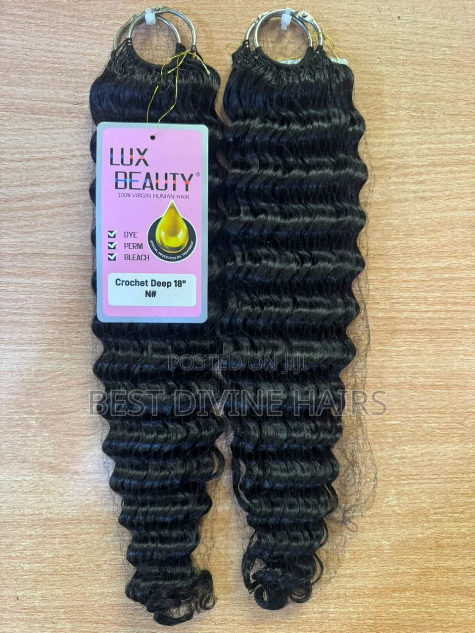 18" Inches Miracle Knot Extension, Human Hair in Deep Wave