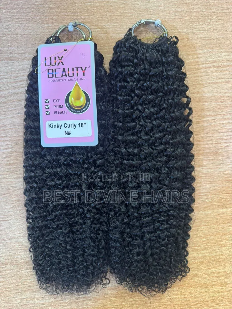 18" Miracle Knot Crotchet in Kinky Curls, Human Hair