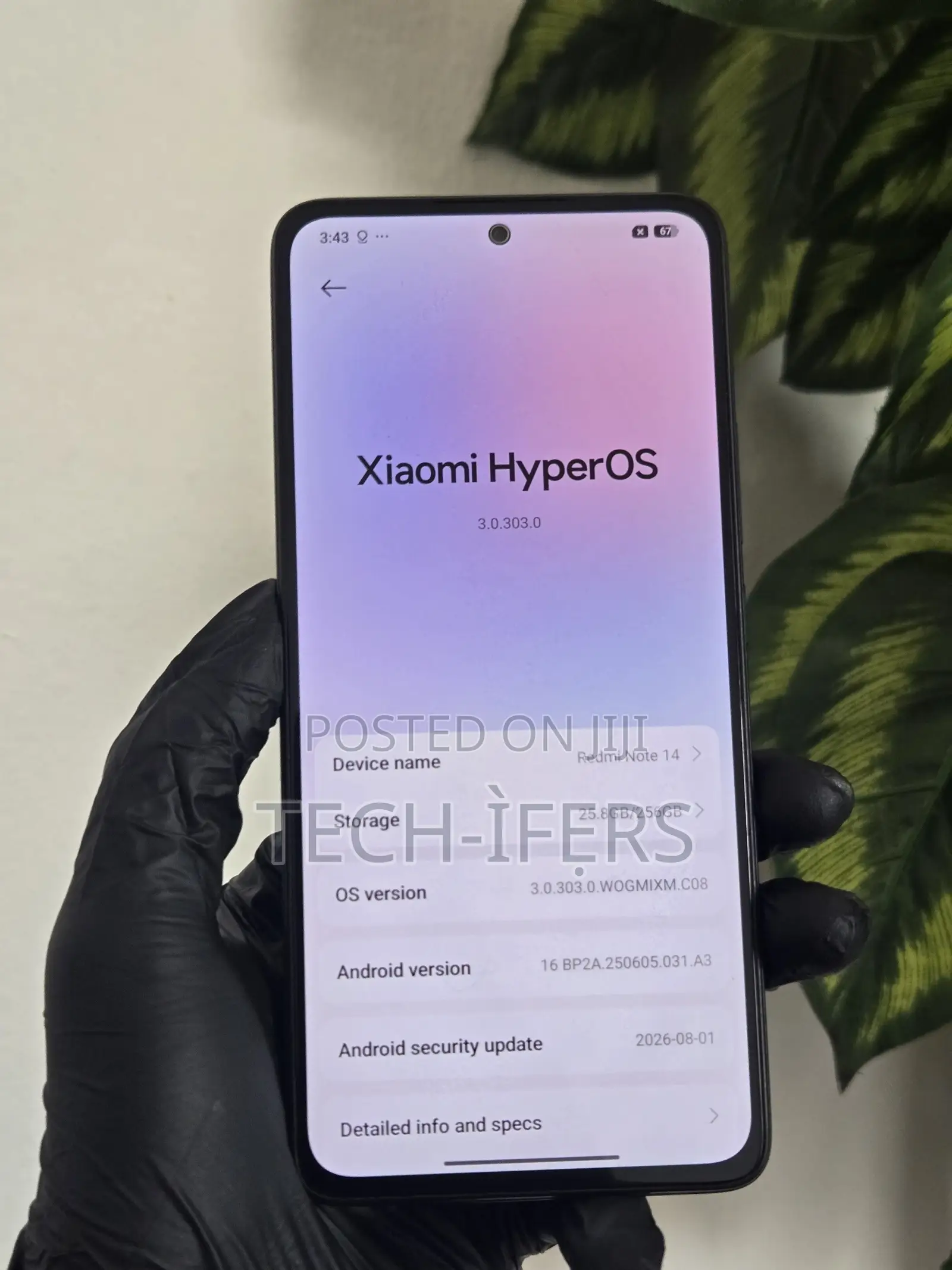 Xiaomi Redmi Note 14 4G 256 GB Black