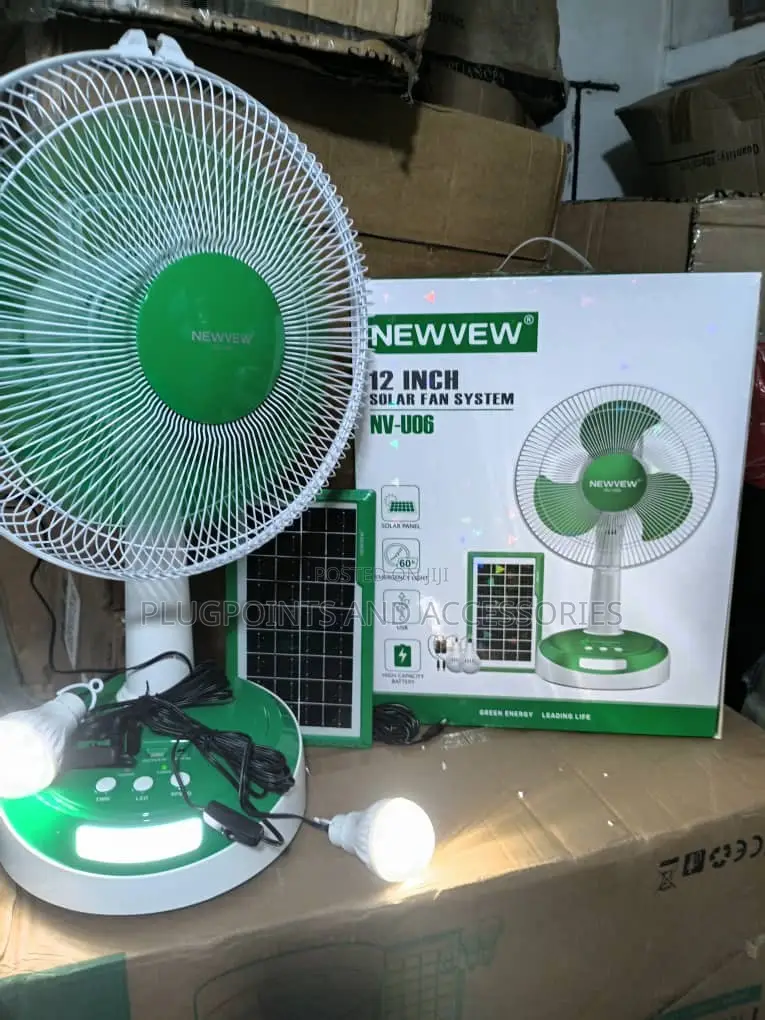 Winning Star PURE COPPER MOTOR Rechargeable TABLE Fan 12”