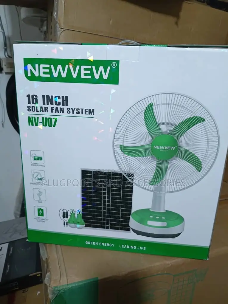 Winning Star Pure Copper Motor Rechargeable Table Fan 16”