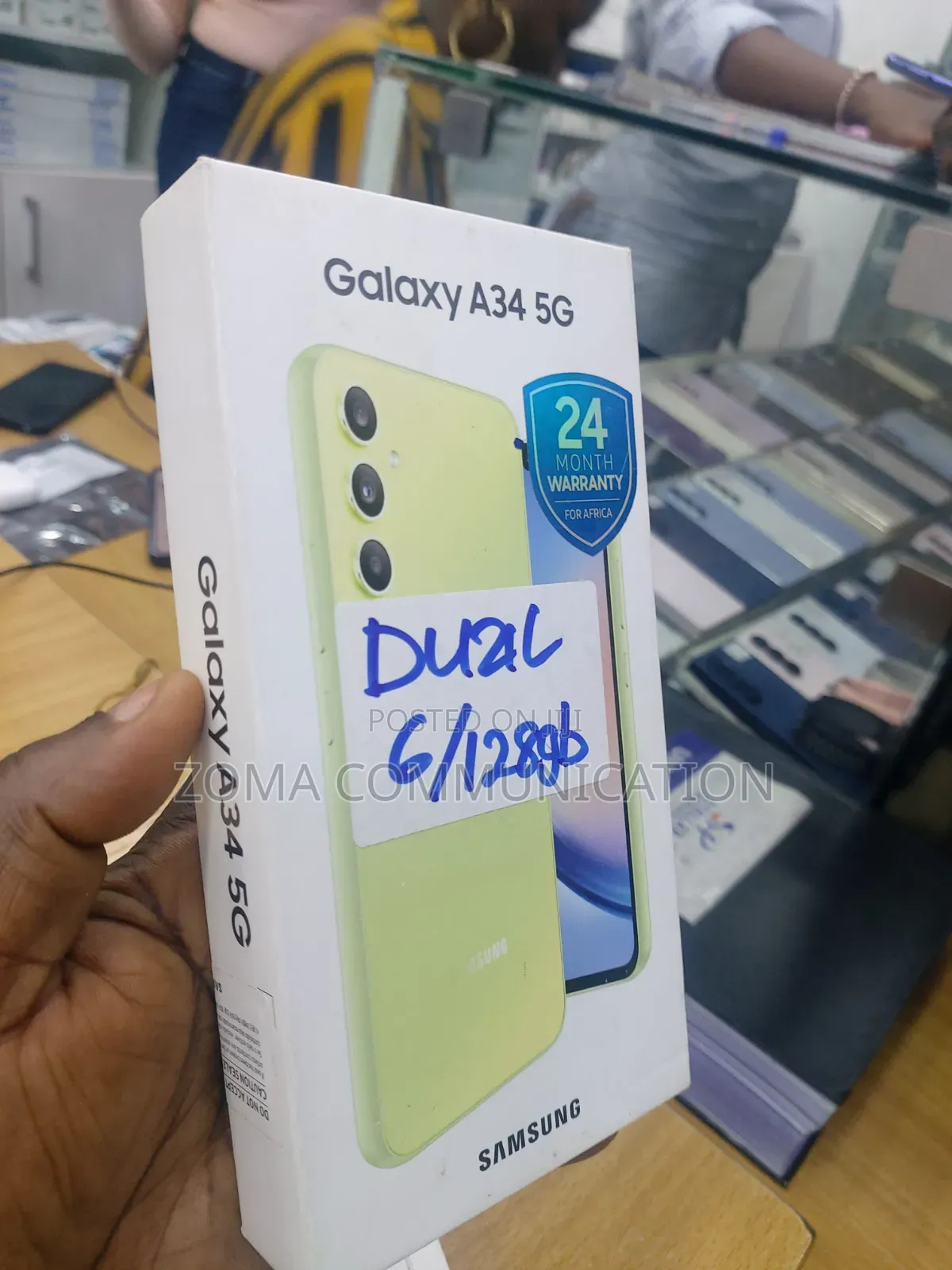 New Samsung Galaxy A34 5G 128 GB Green