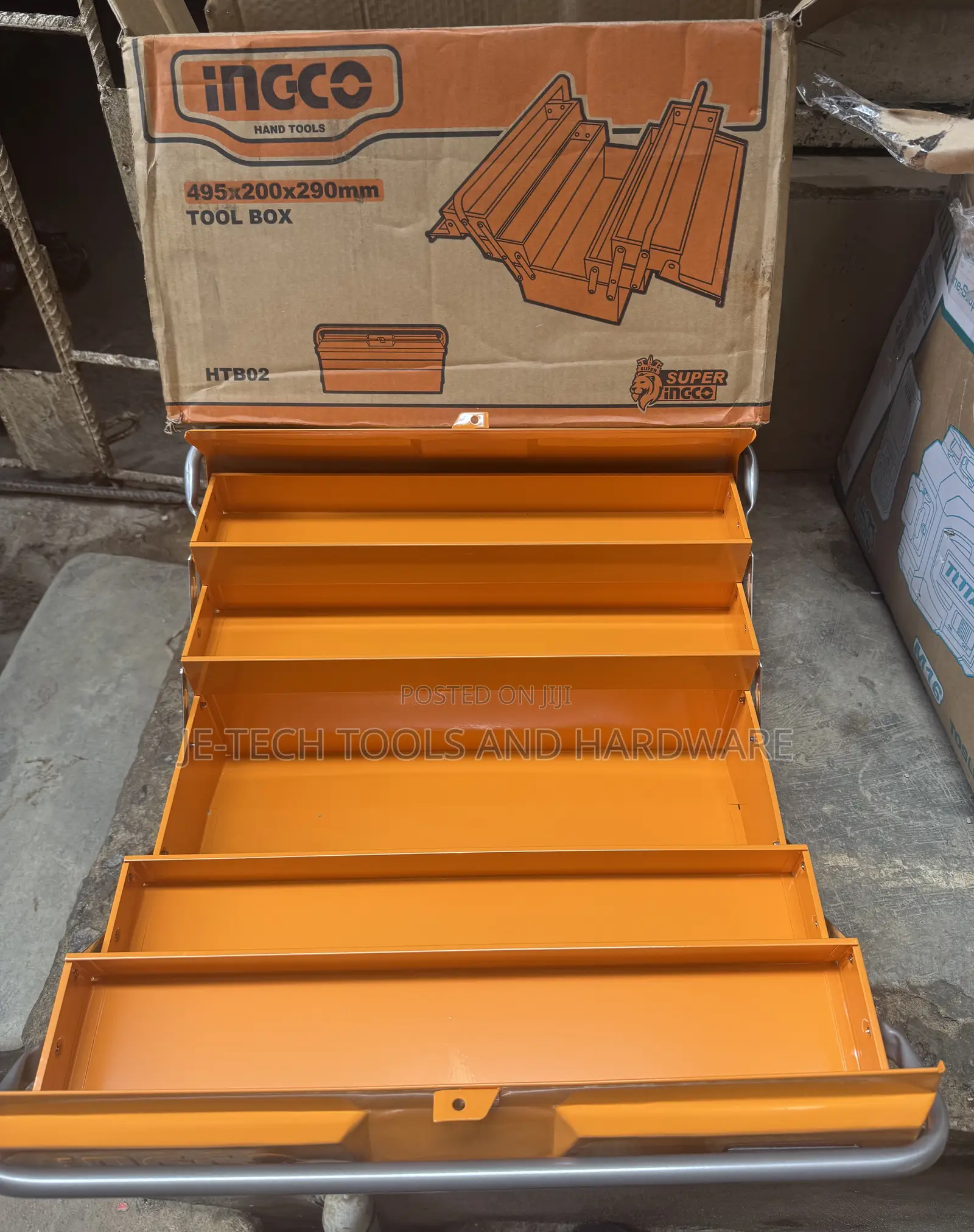 INGCO 3-Layer Metal Tool Box (Model HTB02)