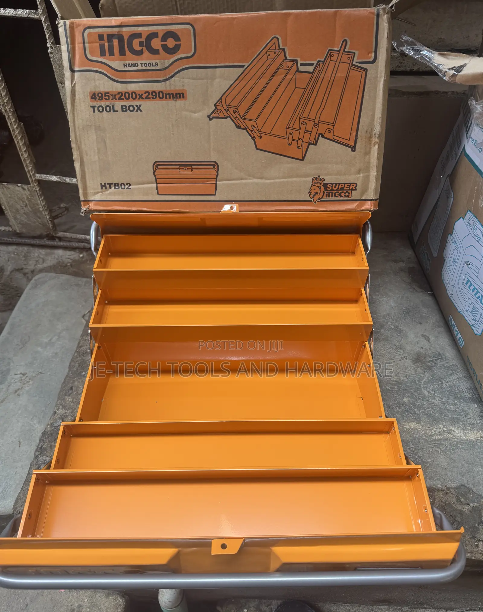 INGCO 3-Layer Metal Tool Box (Model HTB02)