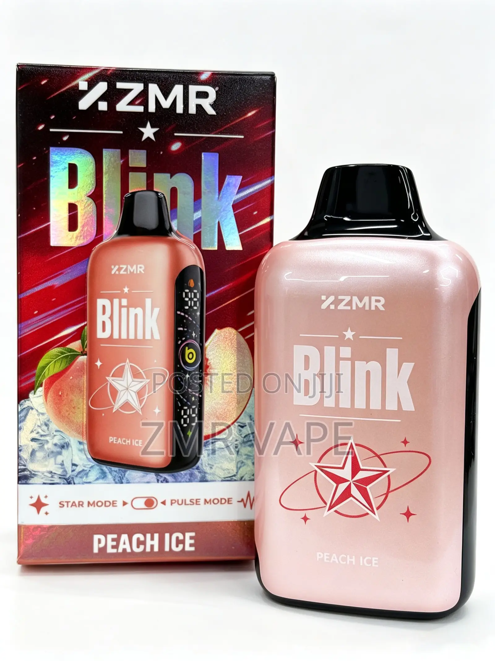 ZMR BLINK Peach Ice Rechargeable Disposable Vape – 50,000 Puffs