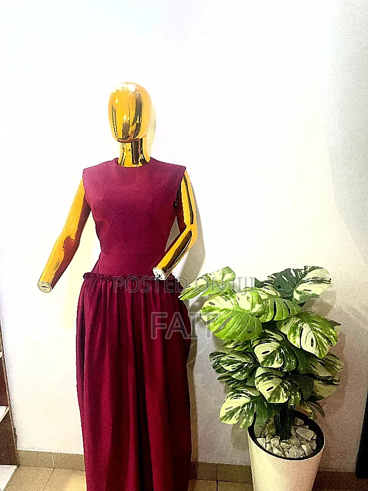 A Full Length Maxi Dress With Ruffles