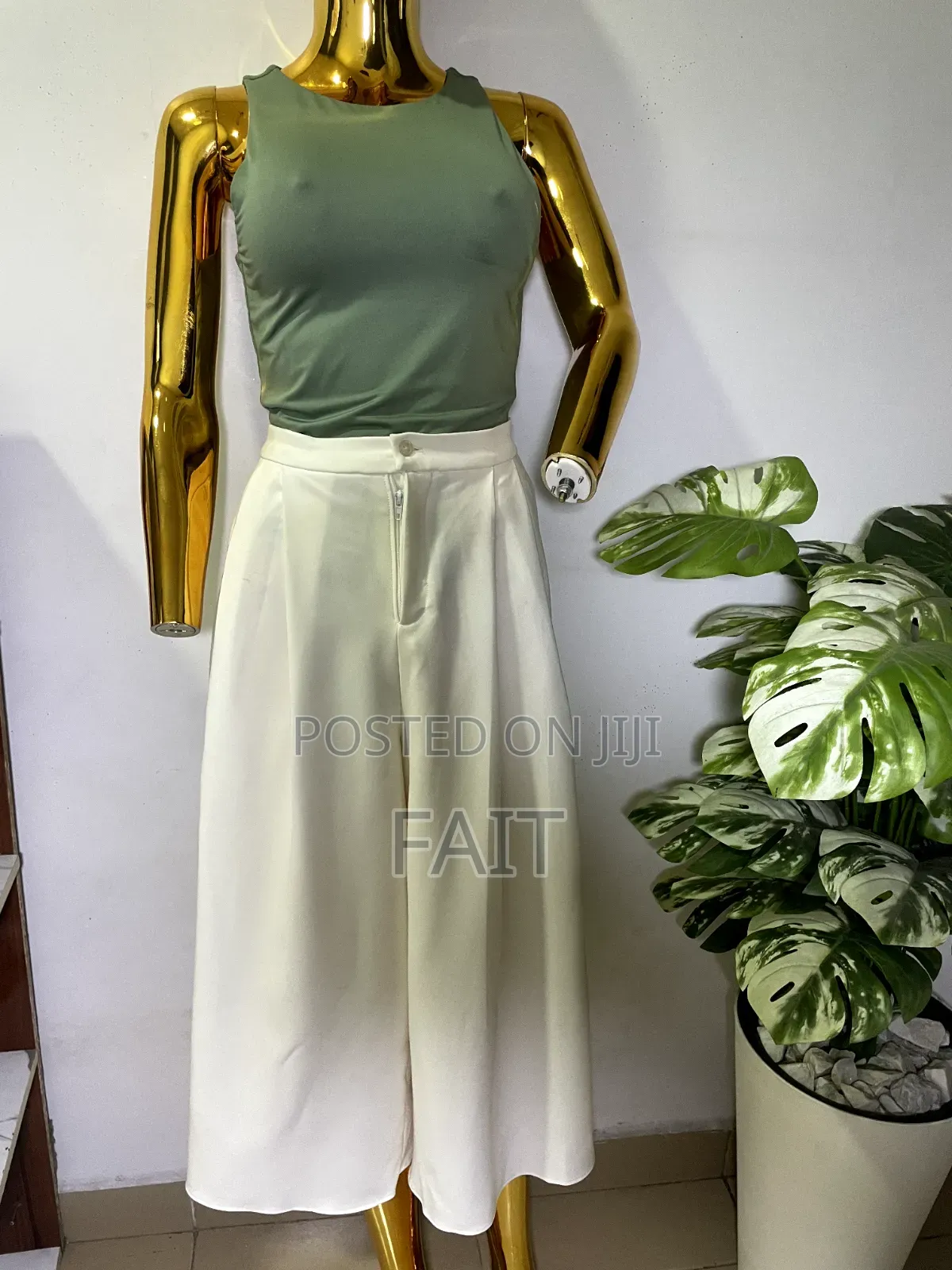 Three Quarter Length Flare Trouser