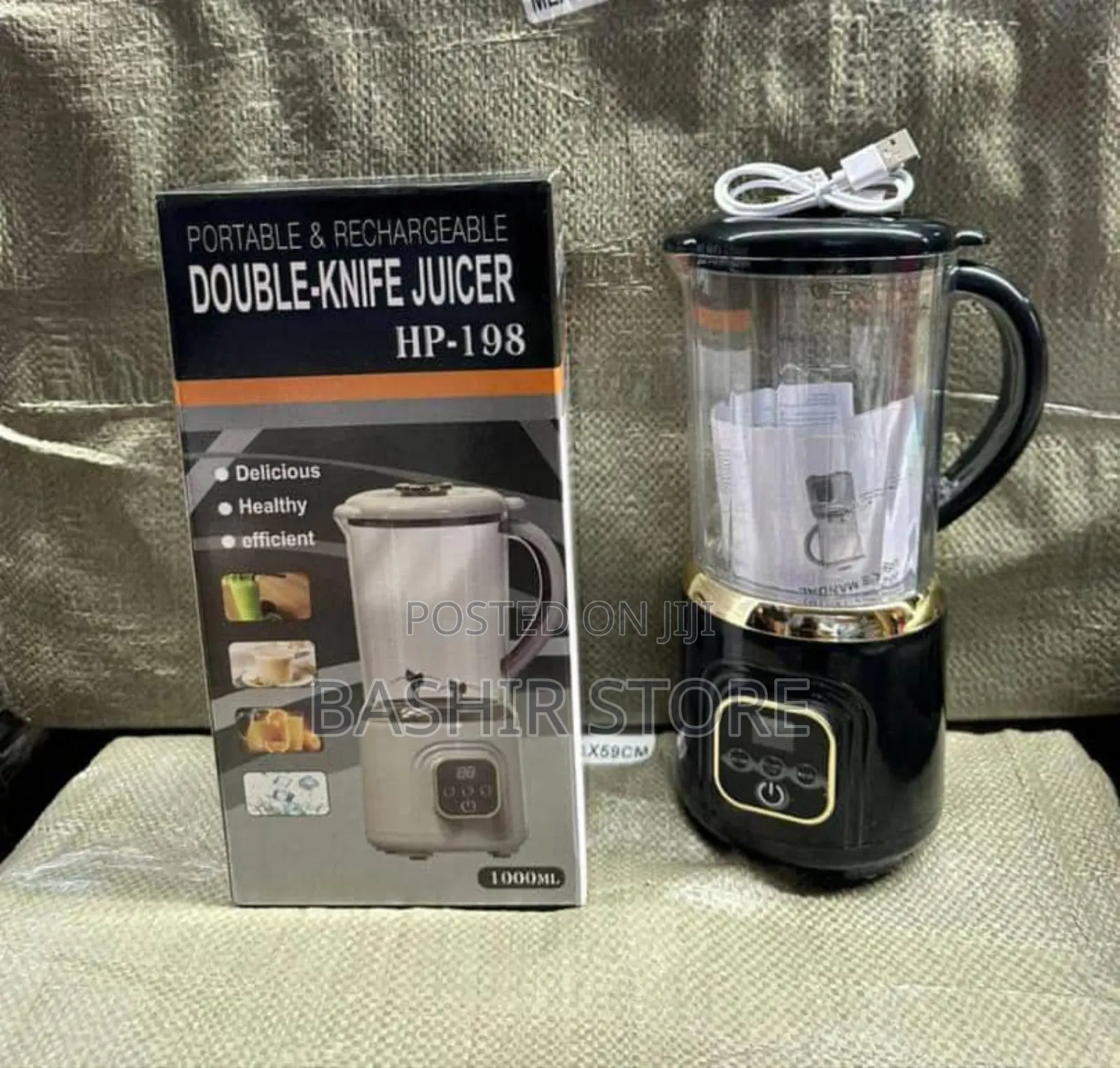 Double Blade Rechargeable Juice Blender
