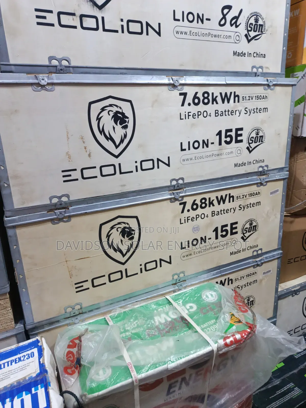 7.68kwh 48v Ecolion Solar Lithium Ion Battery