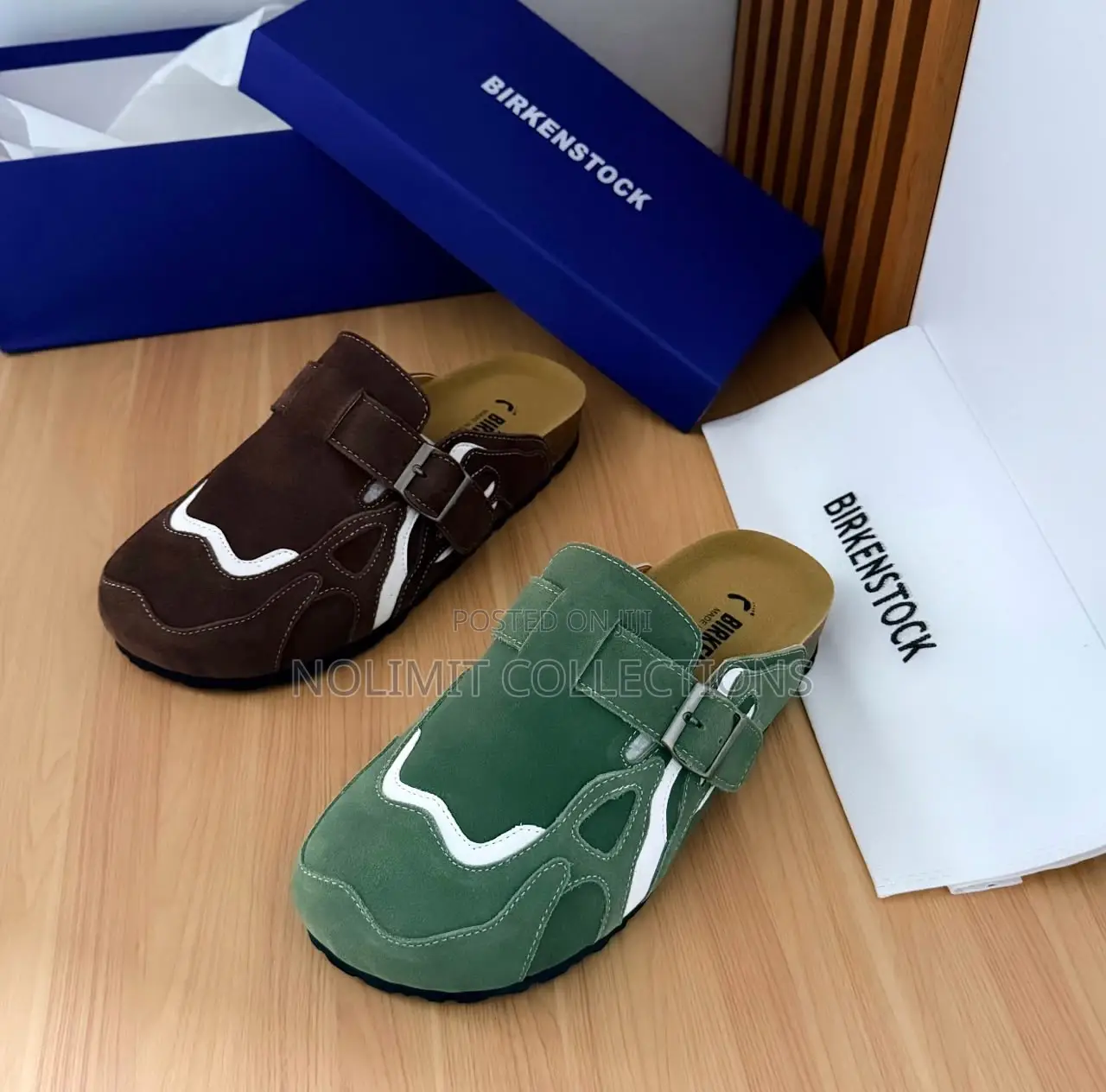 Suede Birkenstock Mule Clogs