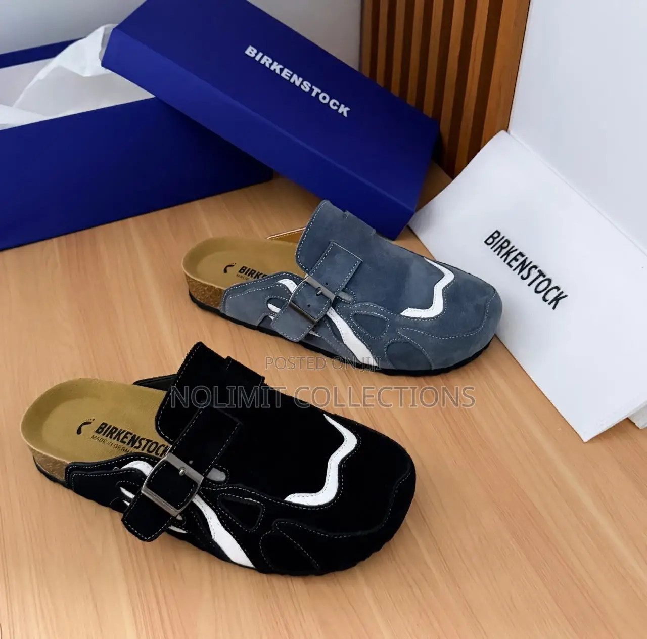 Suede Birkenstock Mule Clogs
