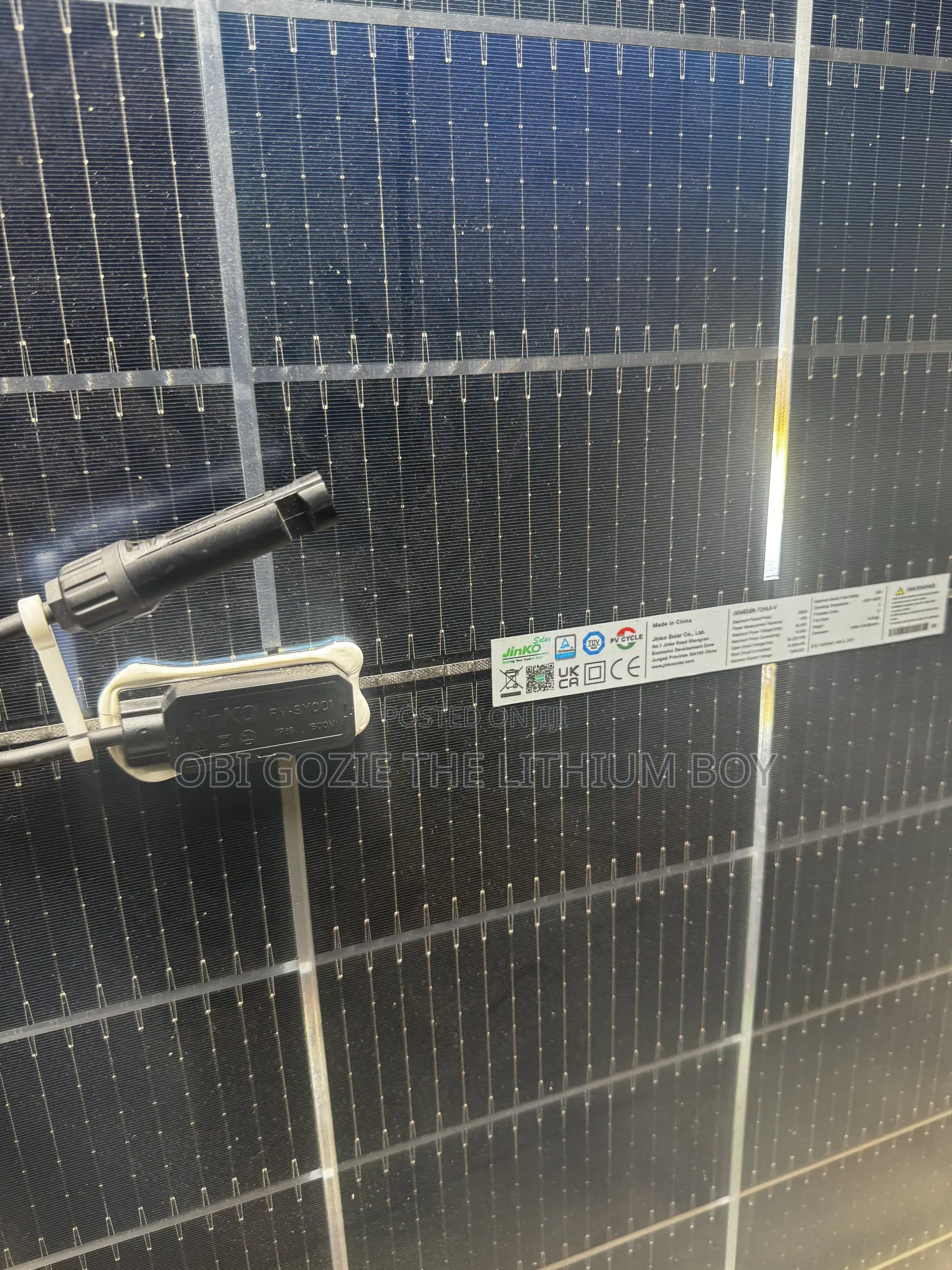 Brand New Jinko 650w Bifical Solar Panel With 7 Year Warranty