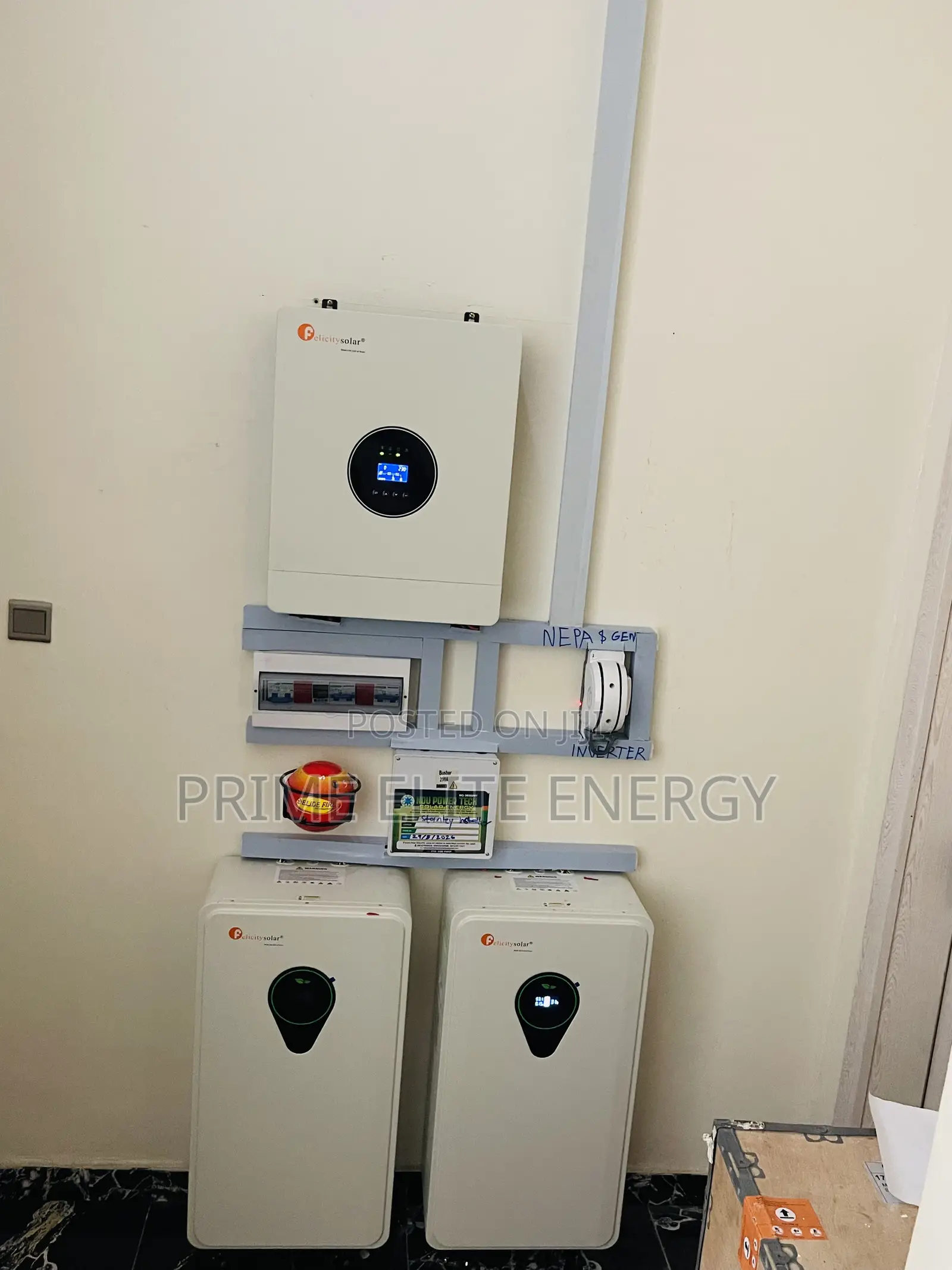 Felicity 12kva System With 35kwh Battery 24pcs of 650w Panels