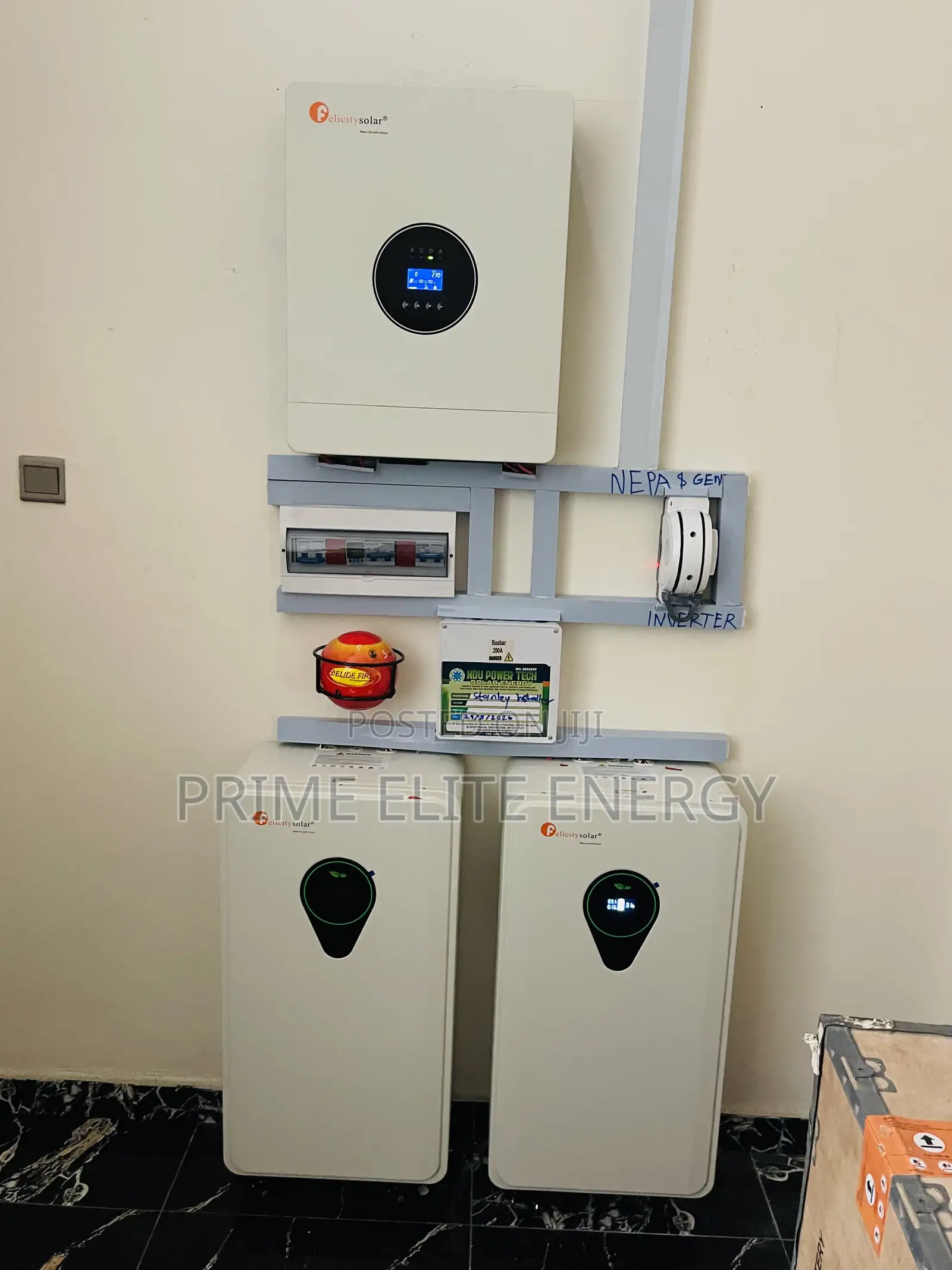 Felicity 12kva System With 35kwh Battery 24pcs of 650w Panels