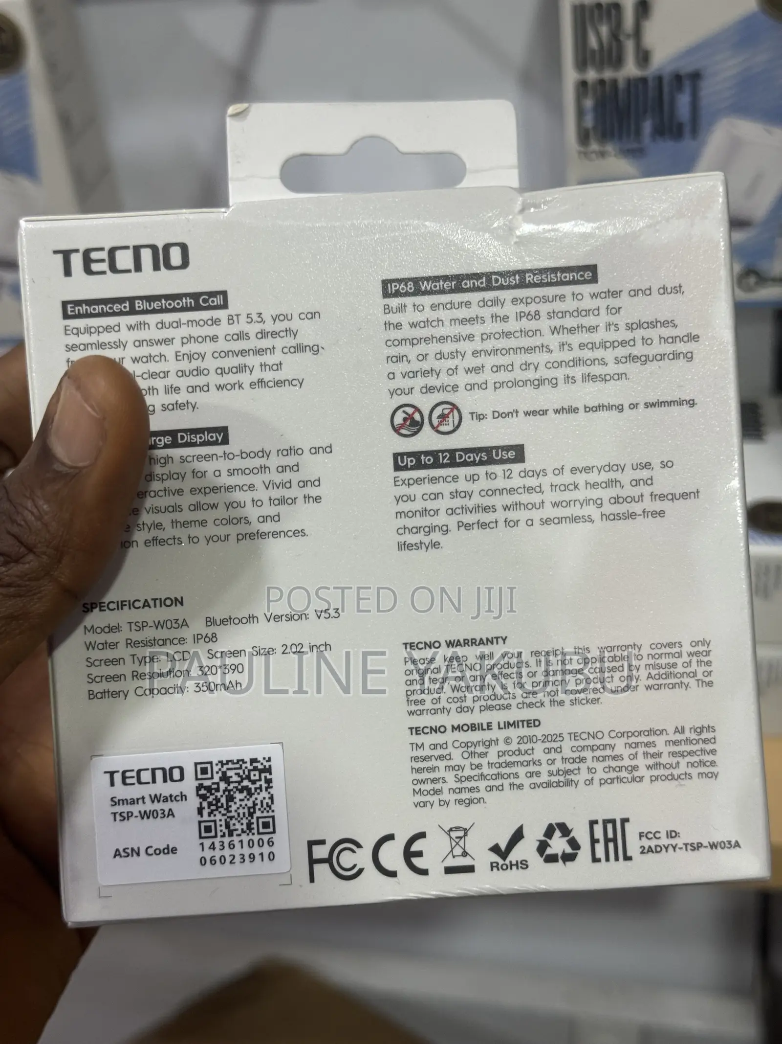 Tecno Watch 3 Active