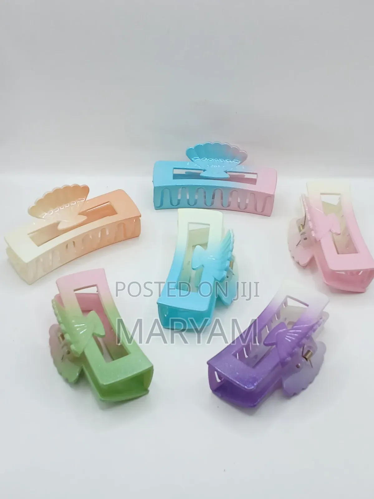 Pastel Gradient Shell Claws