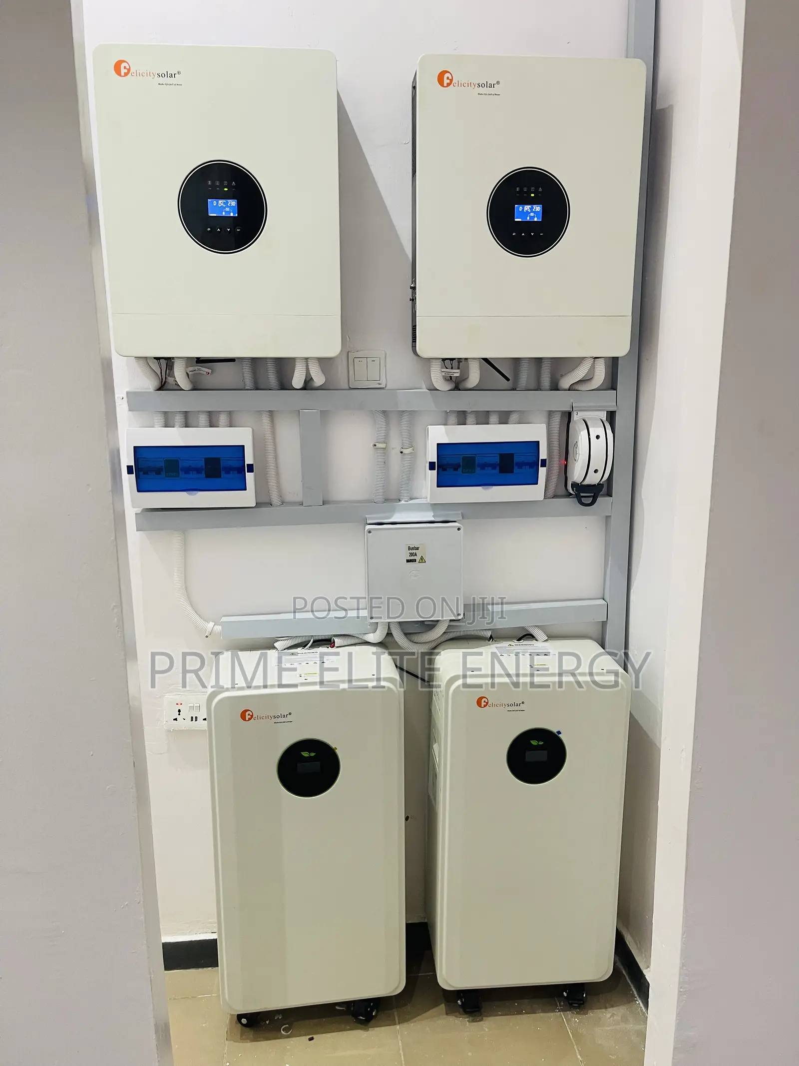 Felicity 24kva and 30kwh Solar System Setup