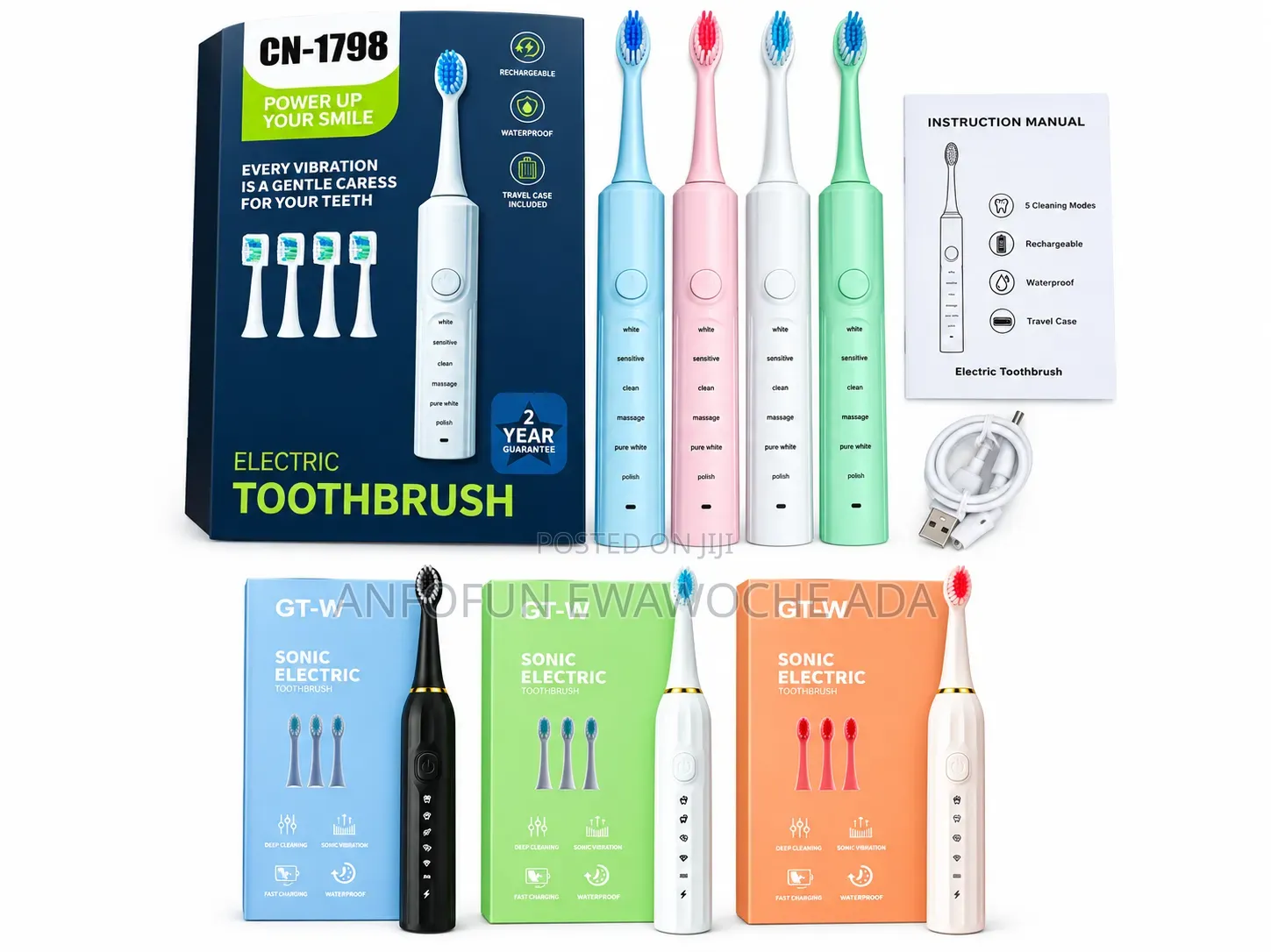 Electric Toothbrush – Deep Easy Cleaning