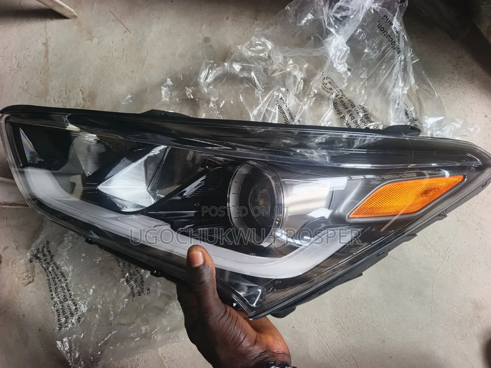 Head Lamp for Grand Santa Fe 018 LH