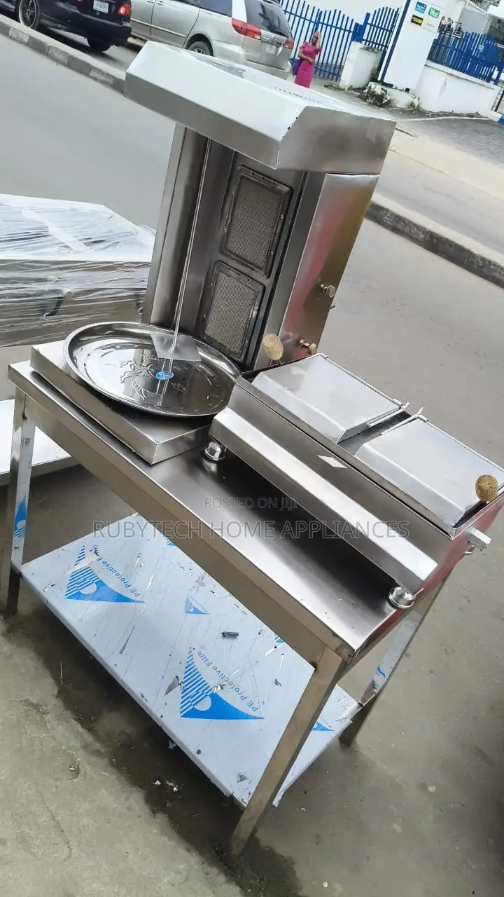 Complete Shawarma Machine Toaster – Commercial Fast Food With Table