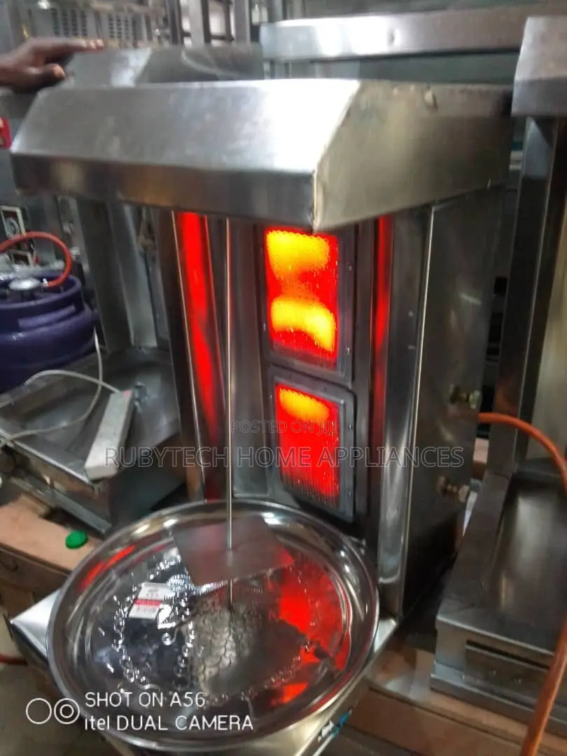 Complete Shawarma Machine Toaster – Commercial Fast Food With Table