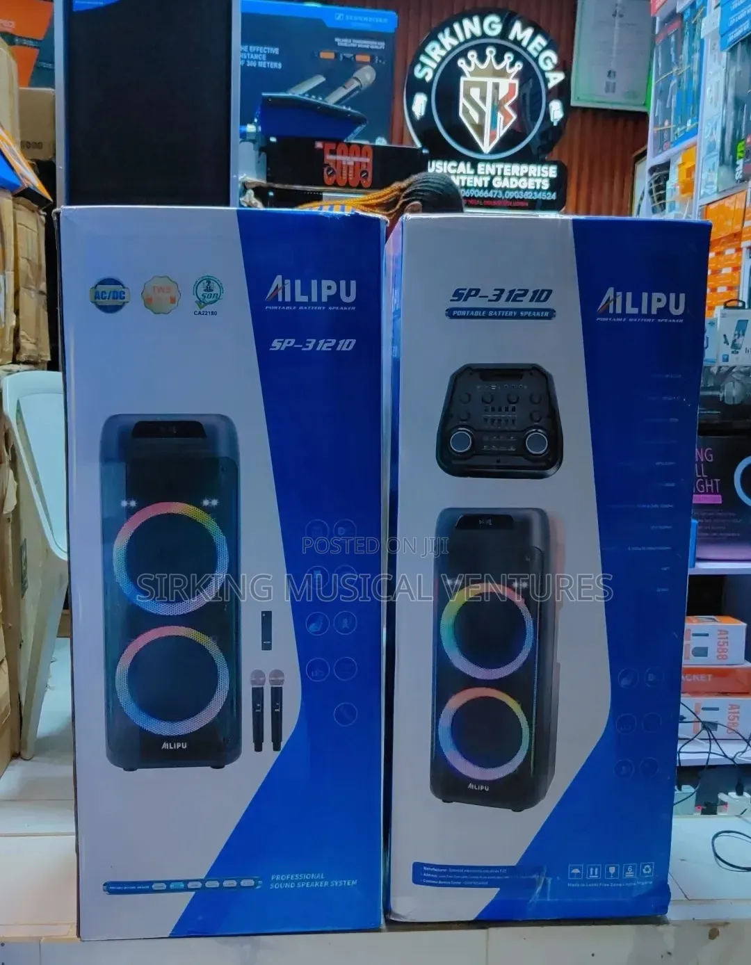 Double Alipu Pa System With 2 Wireless Microphone