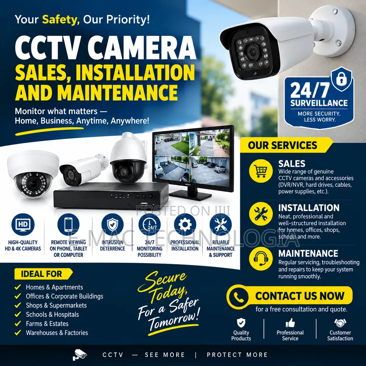CCtv Camera Installer in LAGOS ISLAND