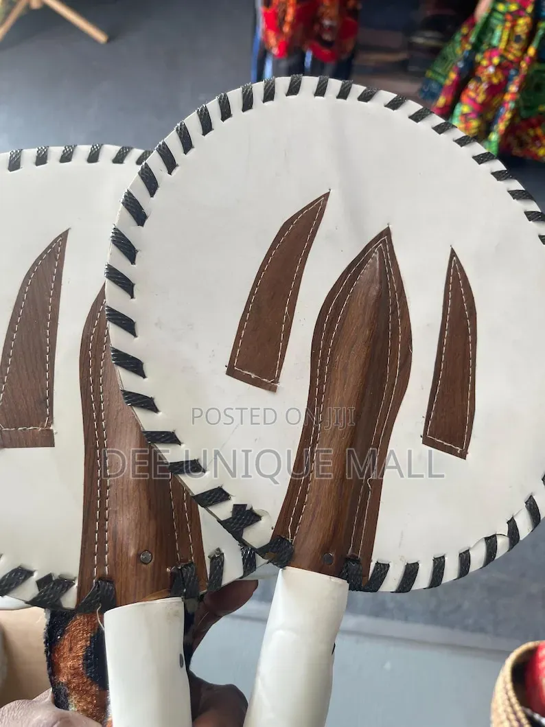 Traditional Igbo Small Size African Handfan for Kids Picture Shoot