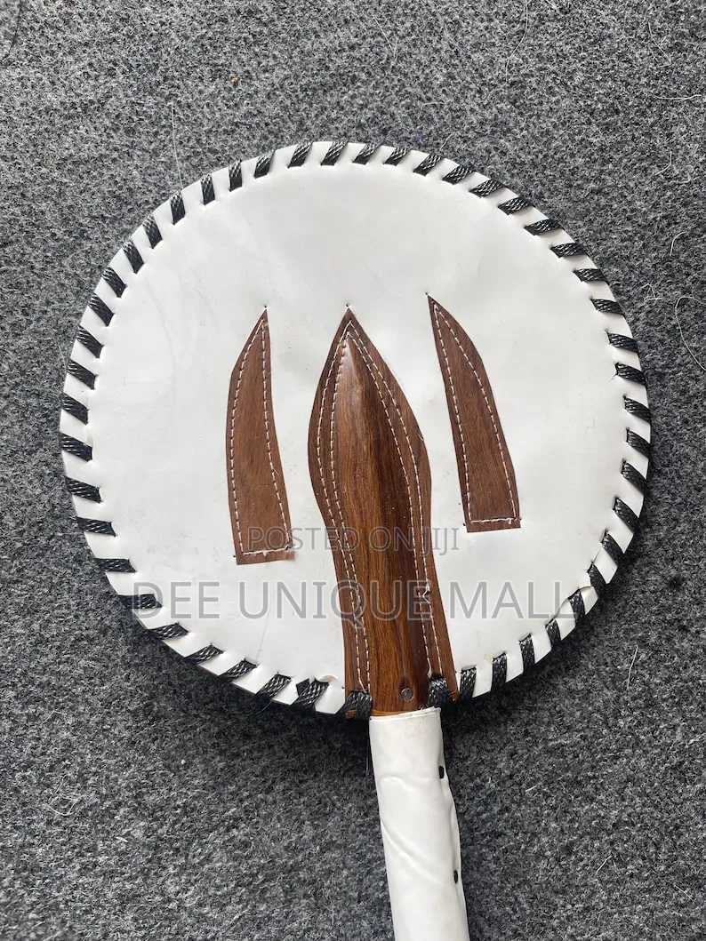 Traditional Igbo Small Size African Handfan for Kids Picture Shoot
