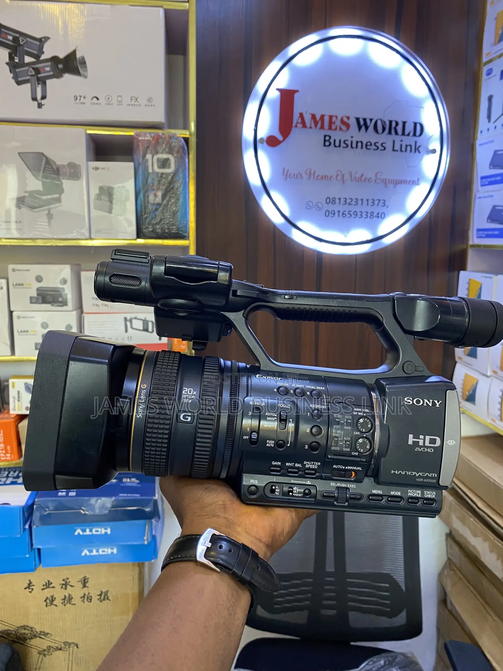 Professional Sony Video Camera Ax2000