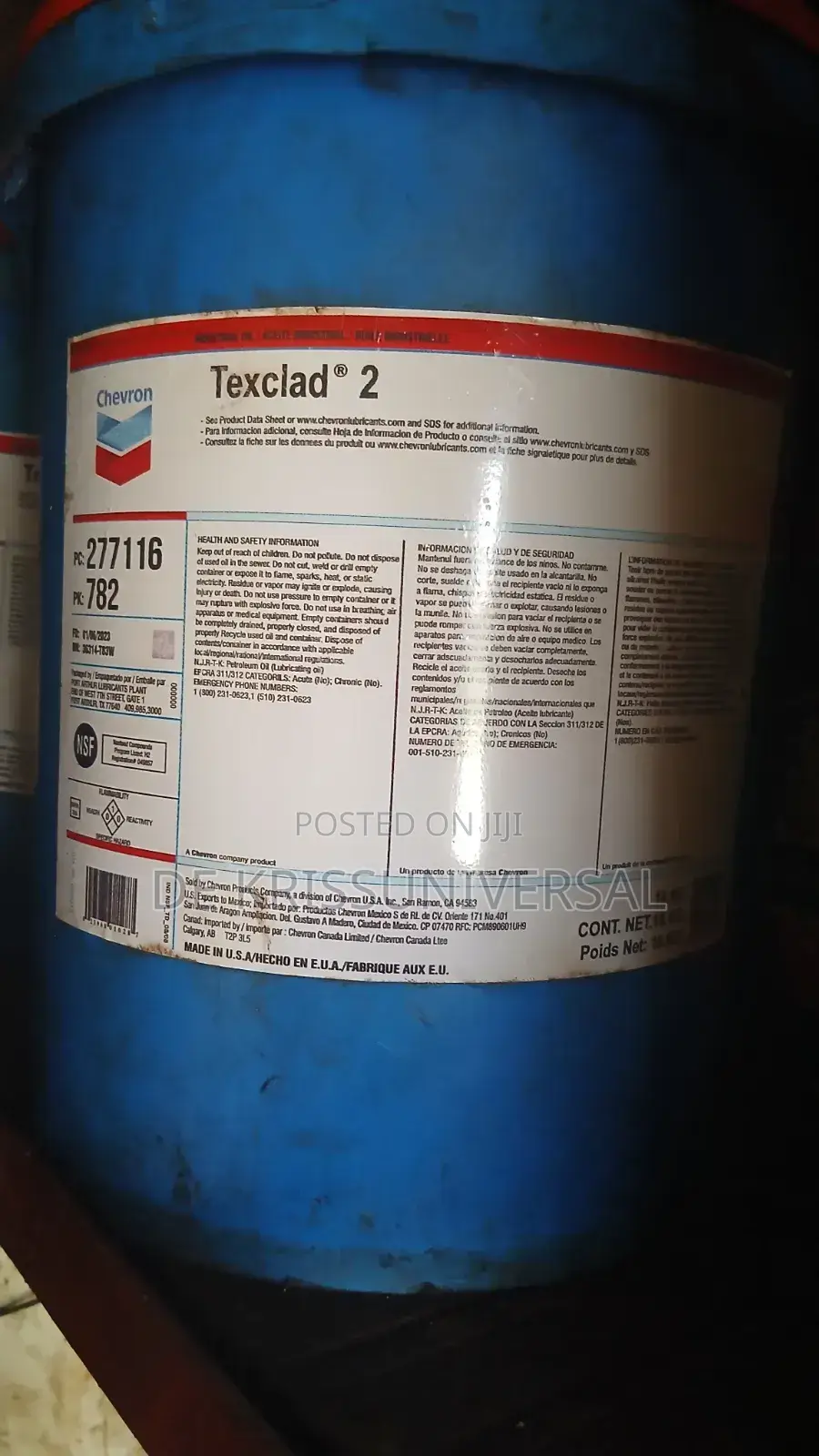 ChevronTexclad 2 Greas Open Gear Adhesive Grease 16kg Pail 180kg Drum