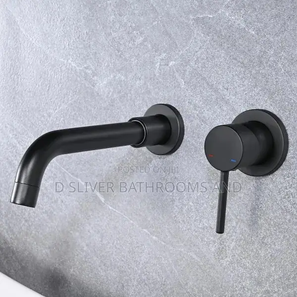 2-Piece Wall Mounted Basin Mixer Tap, With Hot Cold Faucet