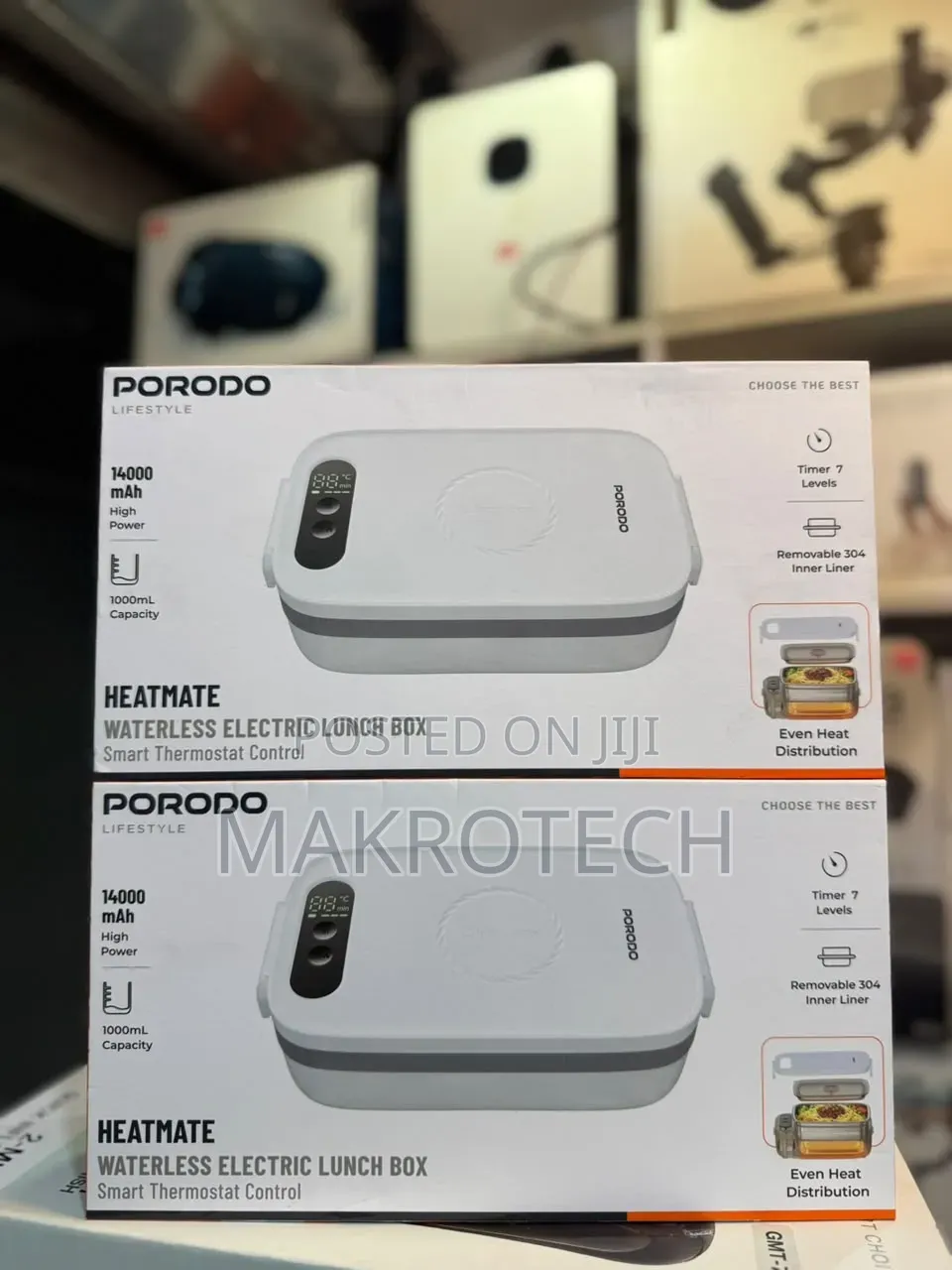 Porodo Lifestyle Heatmate Waterless Electric Lunch Box With Smart TMST
