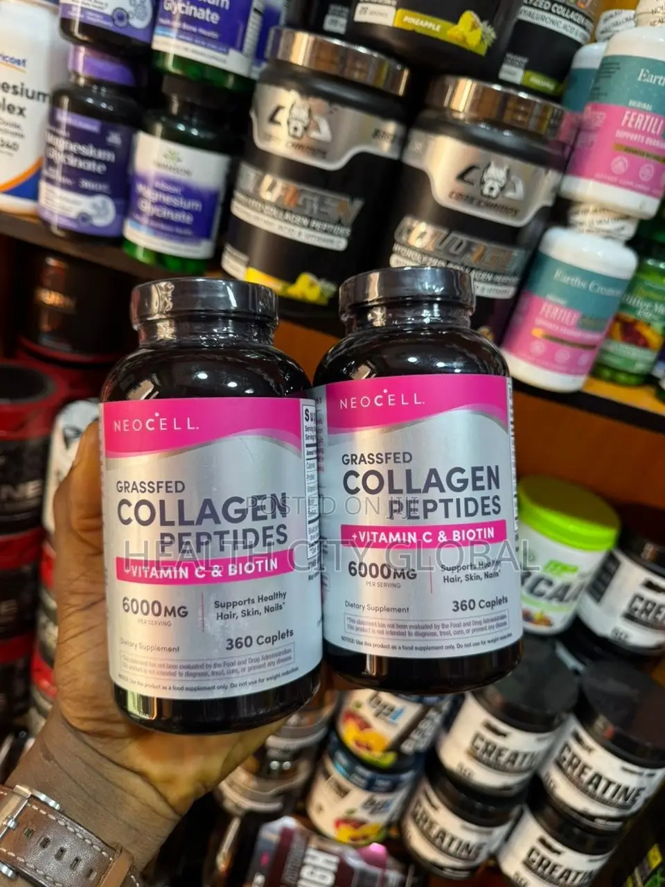 Grassfed Collagen Tablets With Vitamin C and Biotin