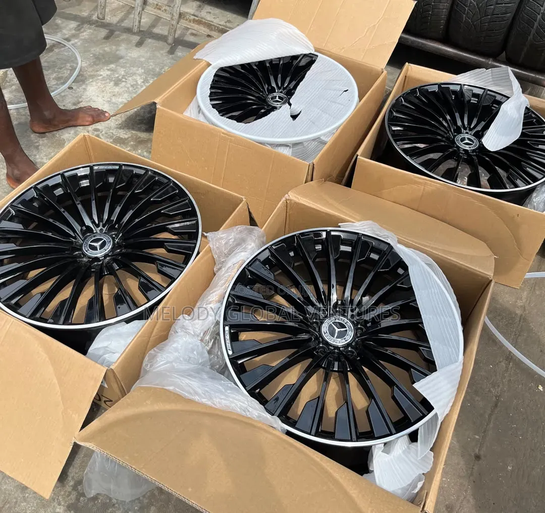 22/21/20 Rims for Mercedes-Benz AMG Pure Black Wheels