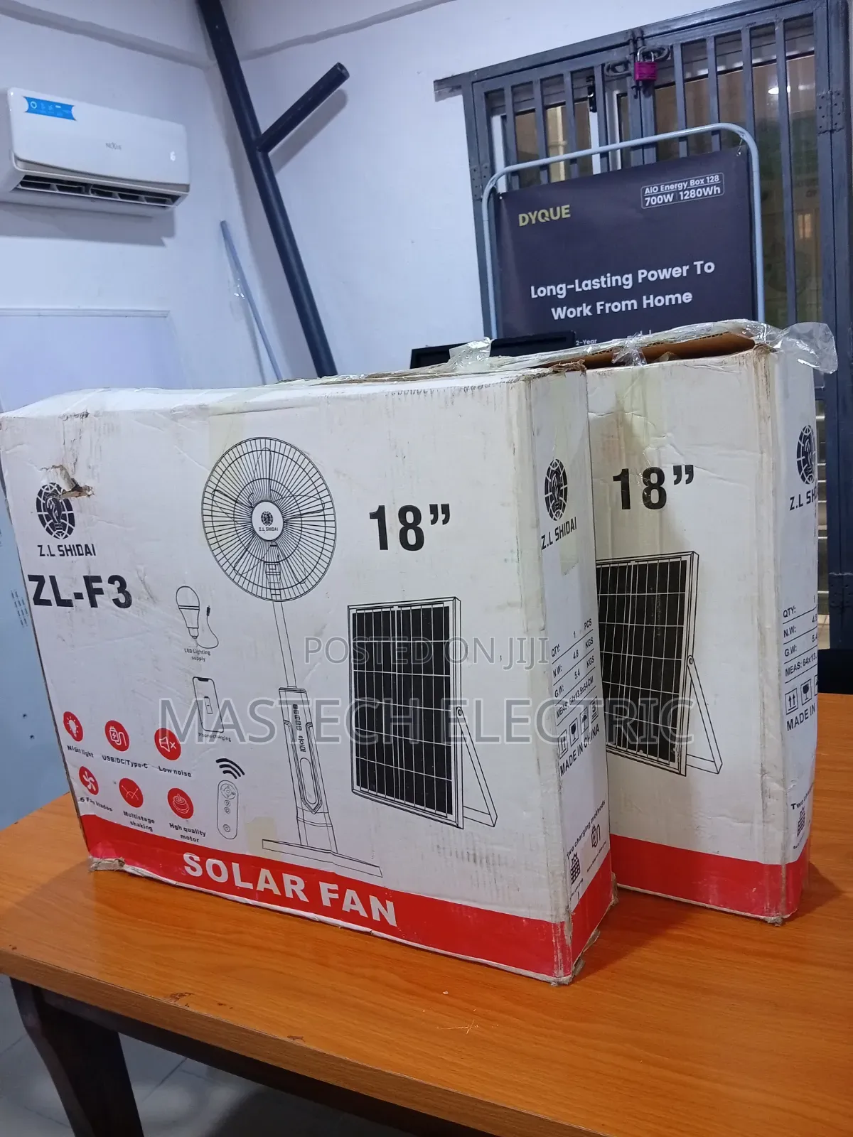 Solar Rechargeable Fan