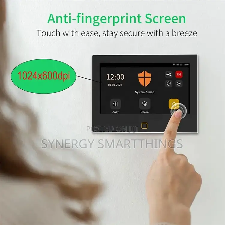 Tuya GSM Smart Home Burglar Security Wireless Alarm System 7inch Touch