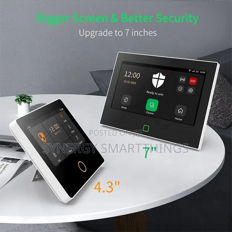 Tuya GSM Smart Home Burglar Security Wireless Alarm System 7inch Touch