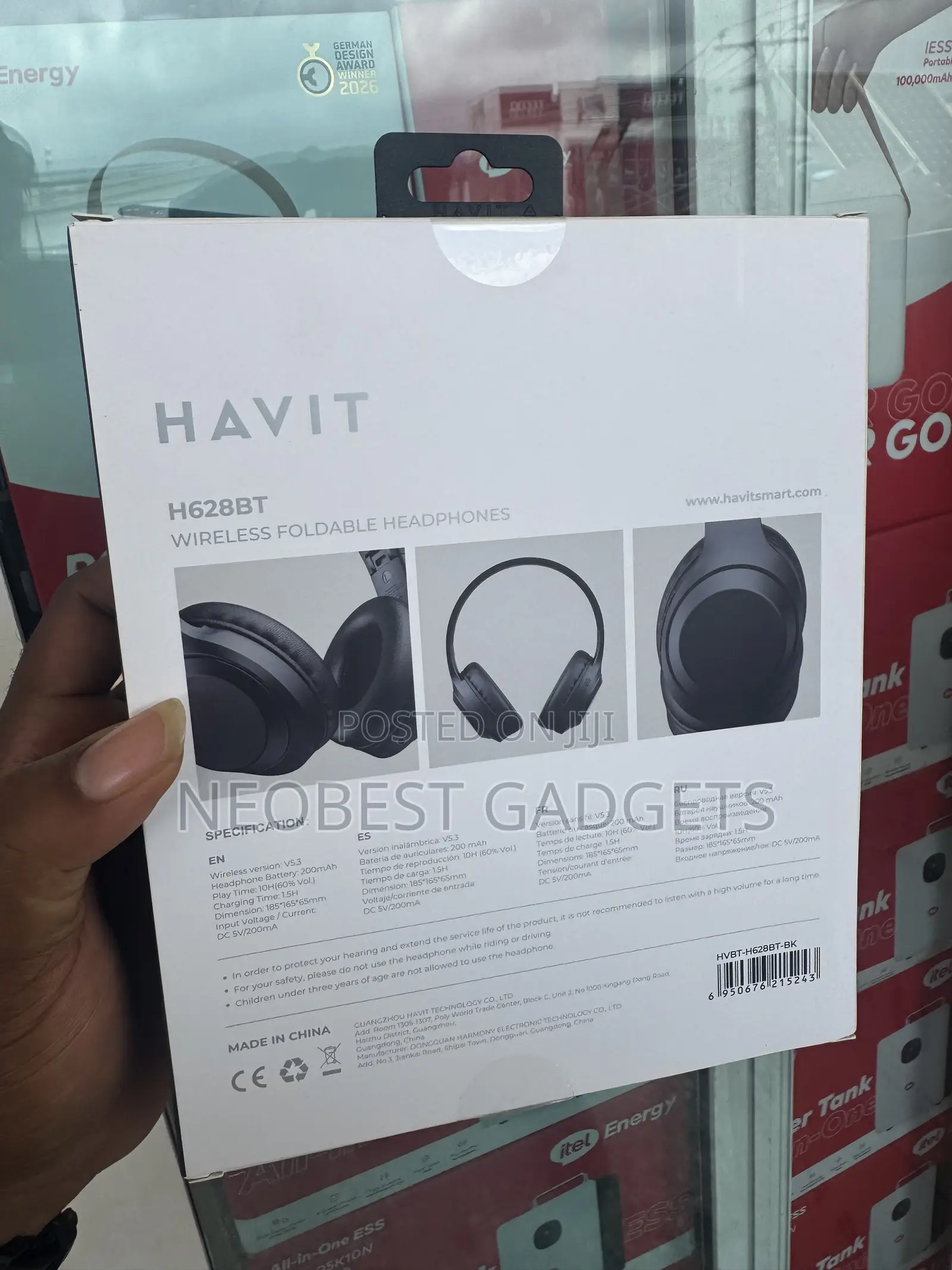 Havit H628bt Foldable Headphones