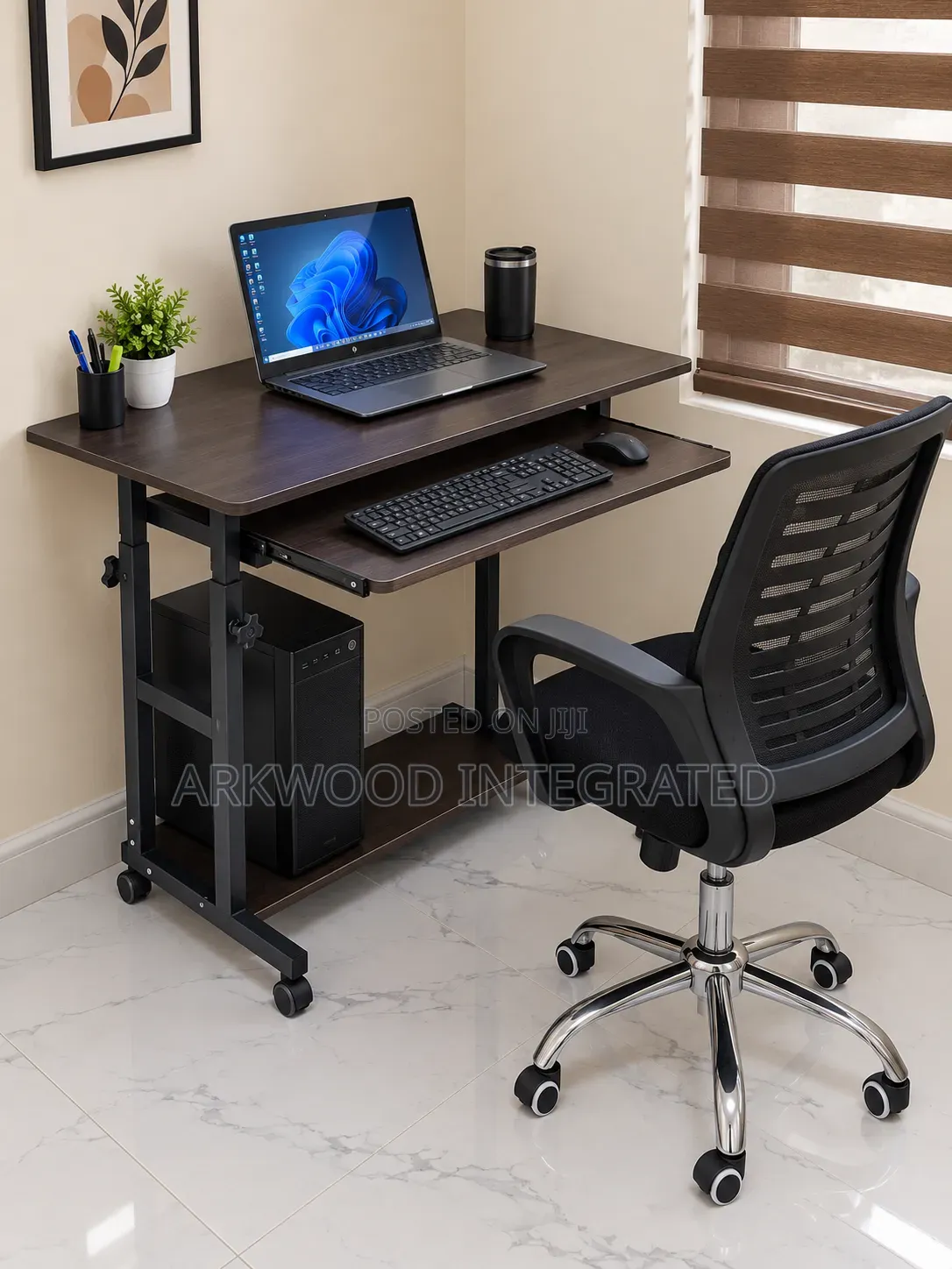 Height Adjustable Laptop / Desktop Table 80cm /40cm