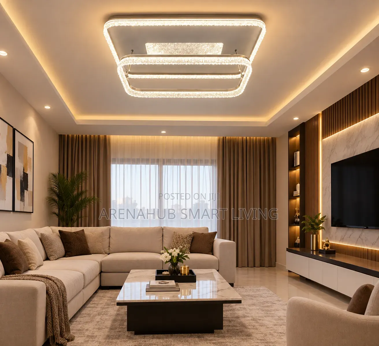 Modern Led Crystal Ceiling Lights New Style Living Room Bedroom Dining